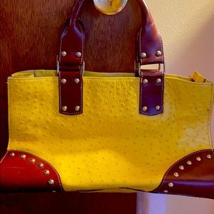 Claudia Firenze Italian Leather satchel purse